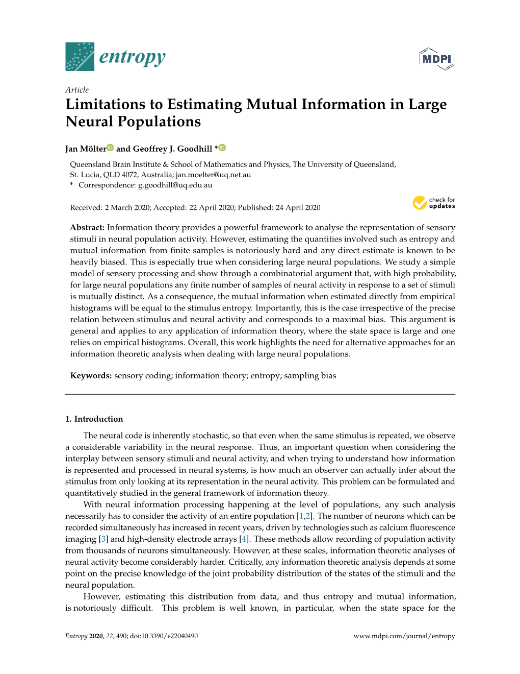 Limitations to Estimating Mutual Information in Large Neural Populations