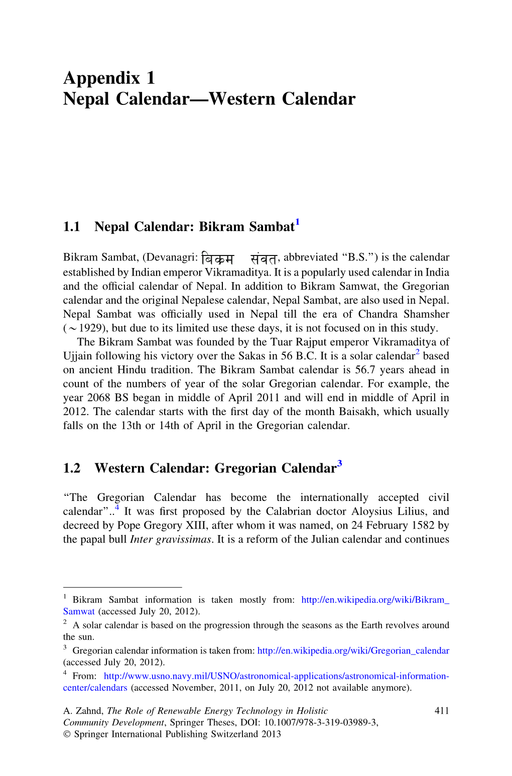 Appendix 1 Nepal Calendar—Western Calendar