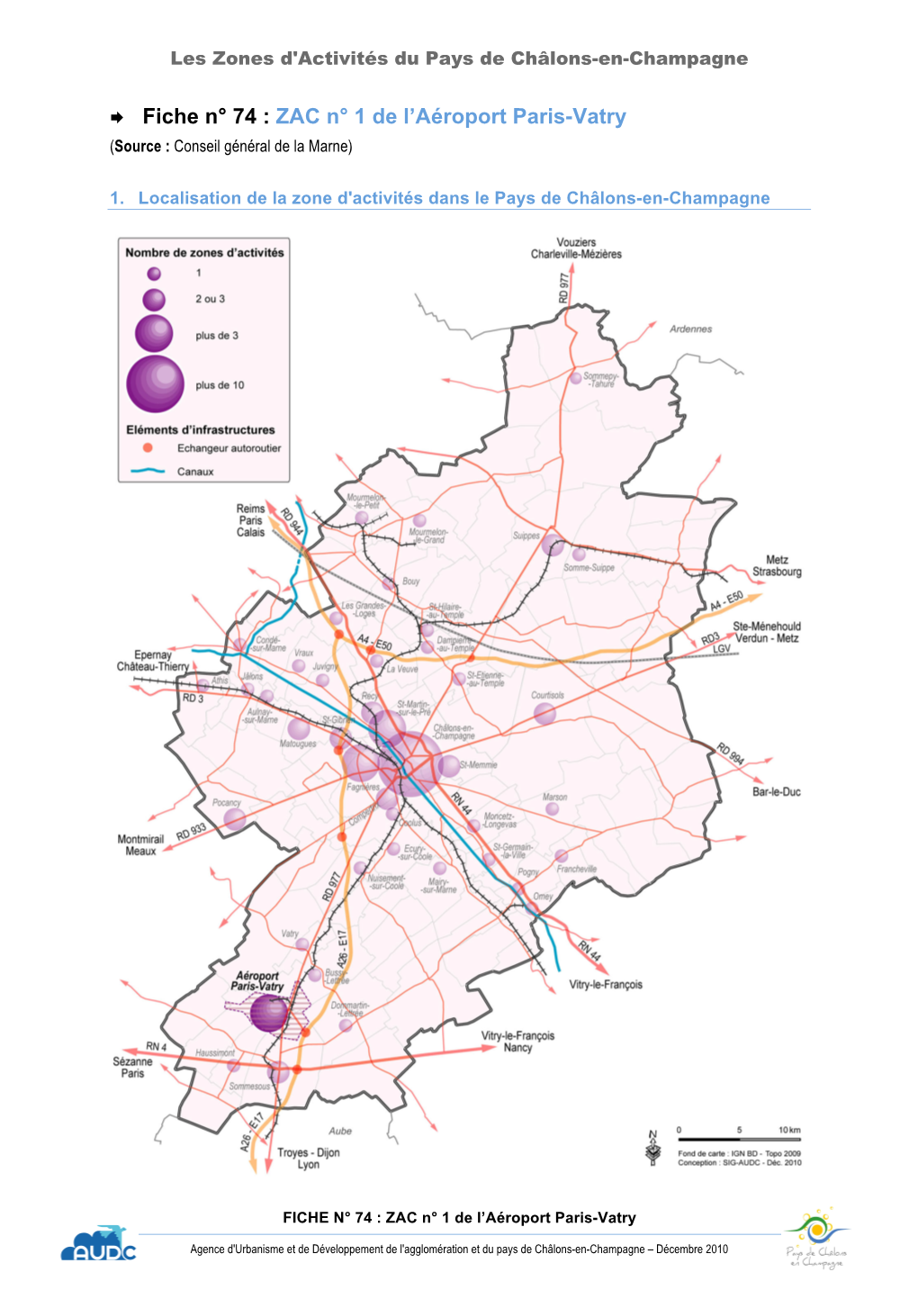 Fiche N° 74 : ZAC N° 1 De L'aéroport Paris-Vatry