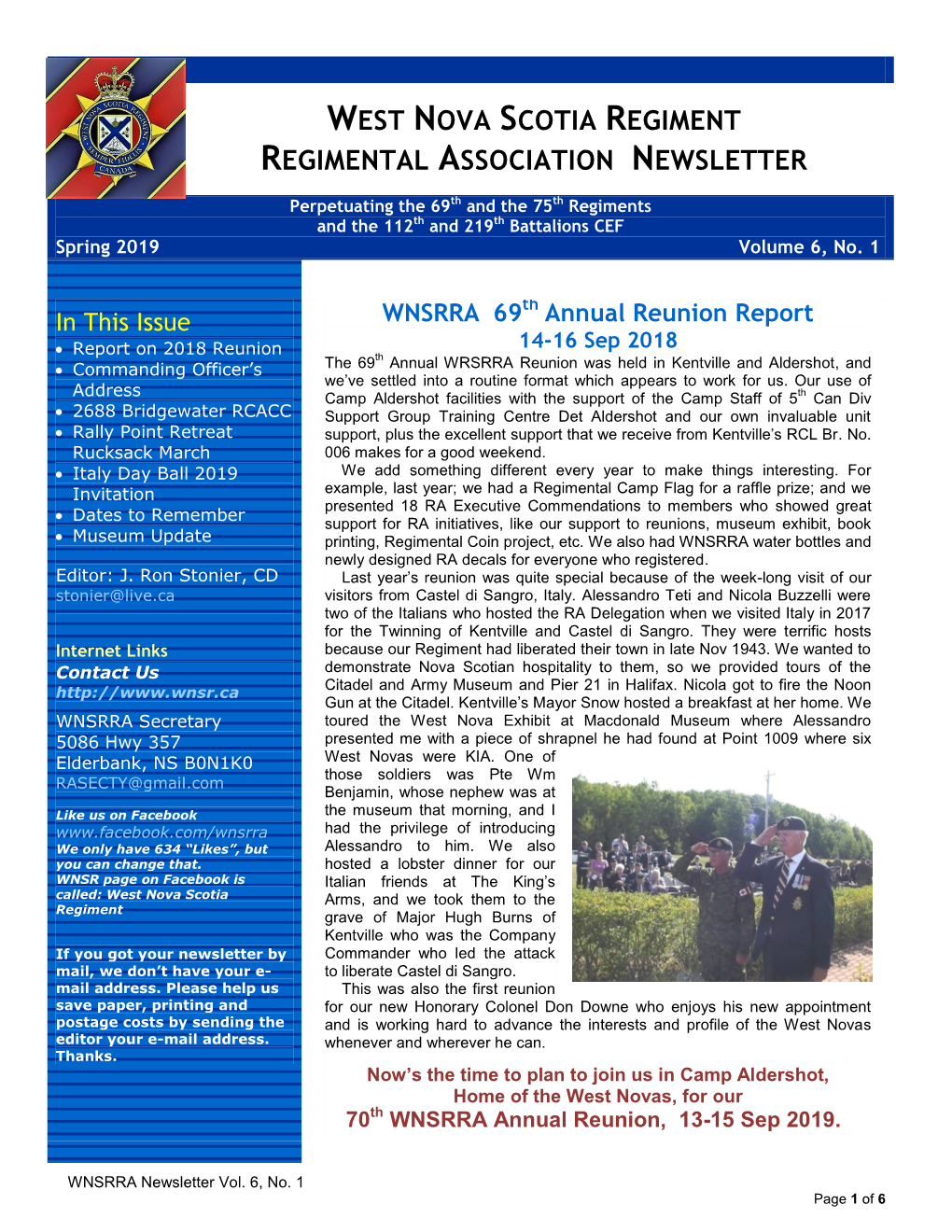 West Nova Scotia Regiment Regimental Association