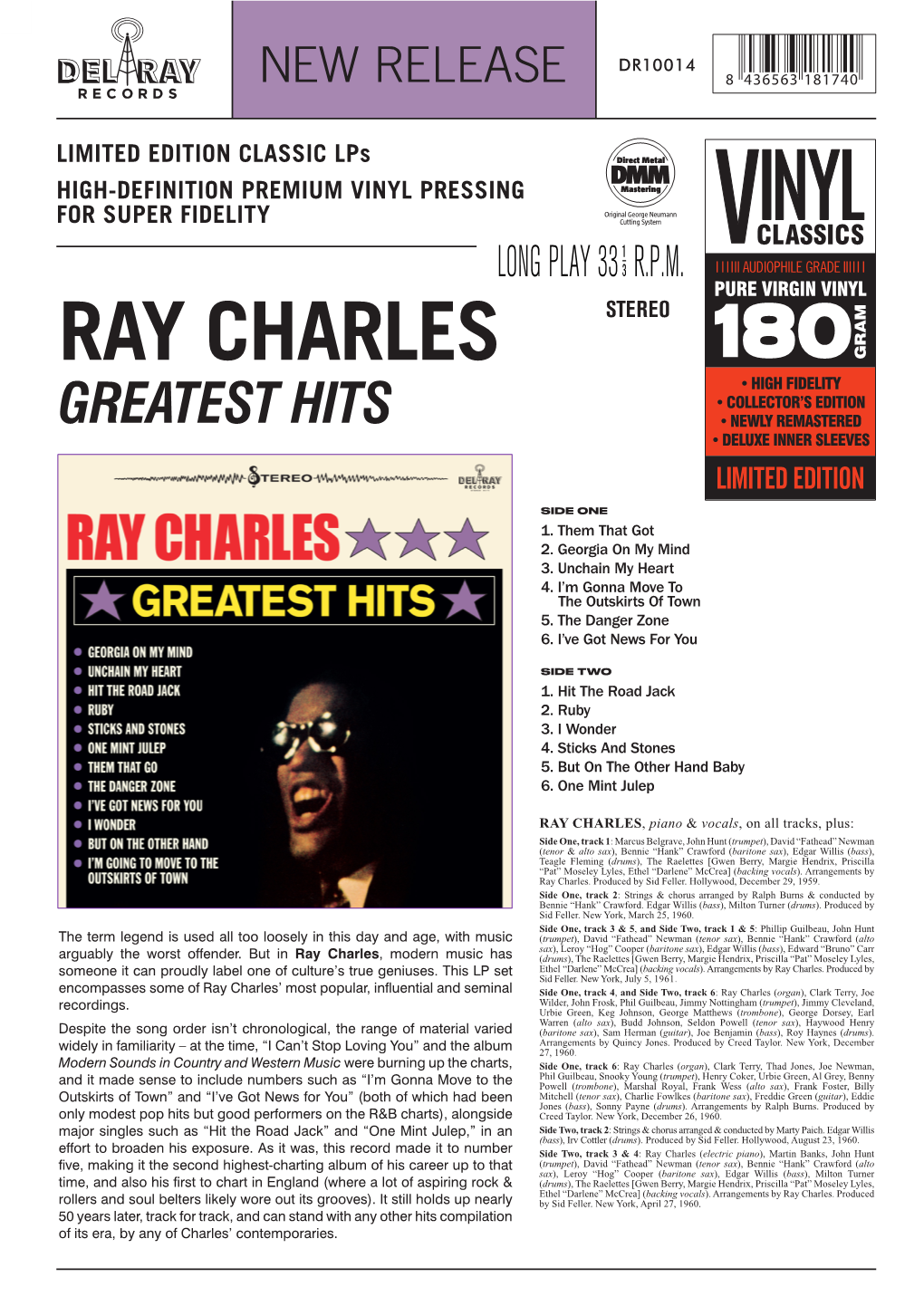 Ray Charles Stereo Greatest Hits