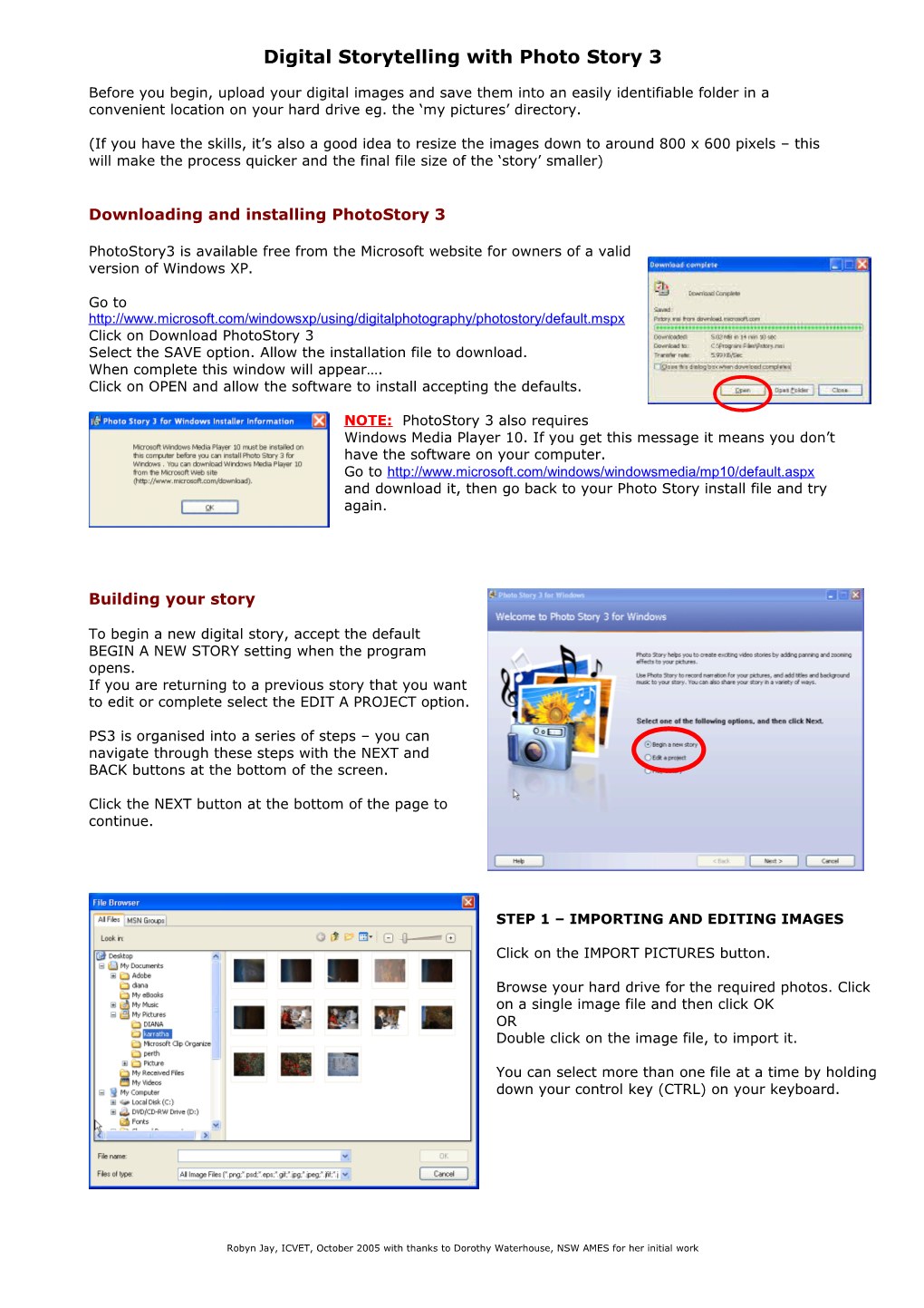 Digital Storytelling With Photo Story 3