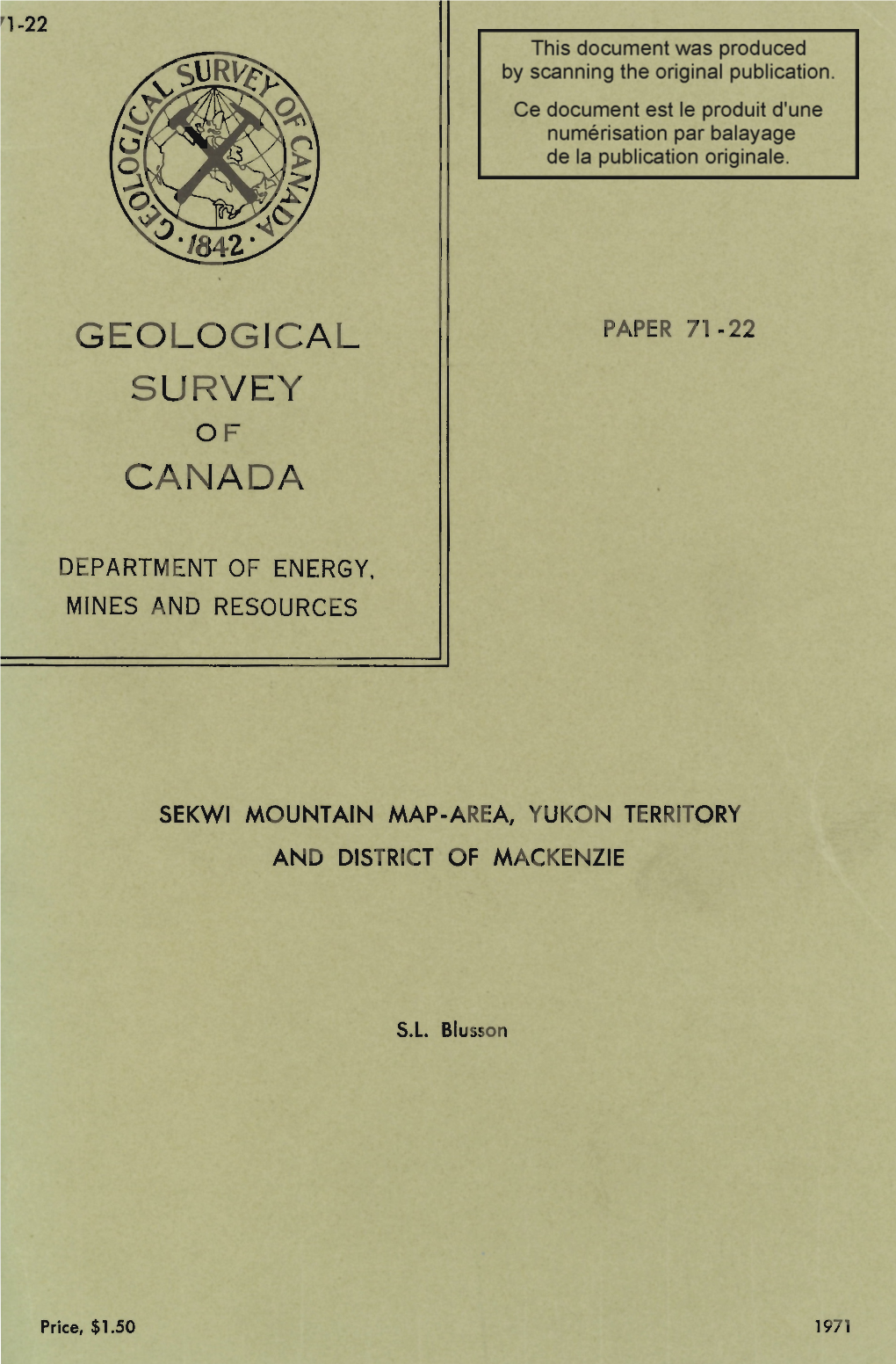 Geological Survey Canada