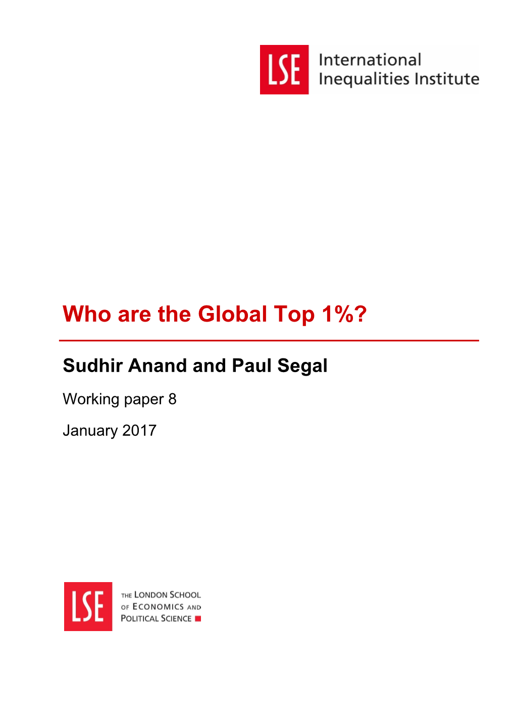 Who Are the Global Top 1%?