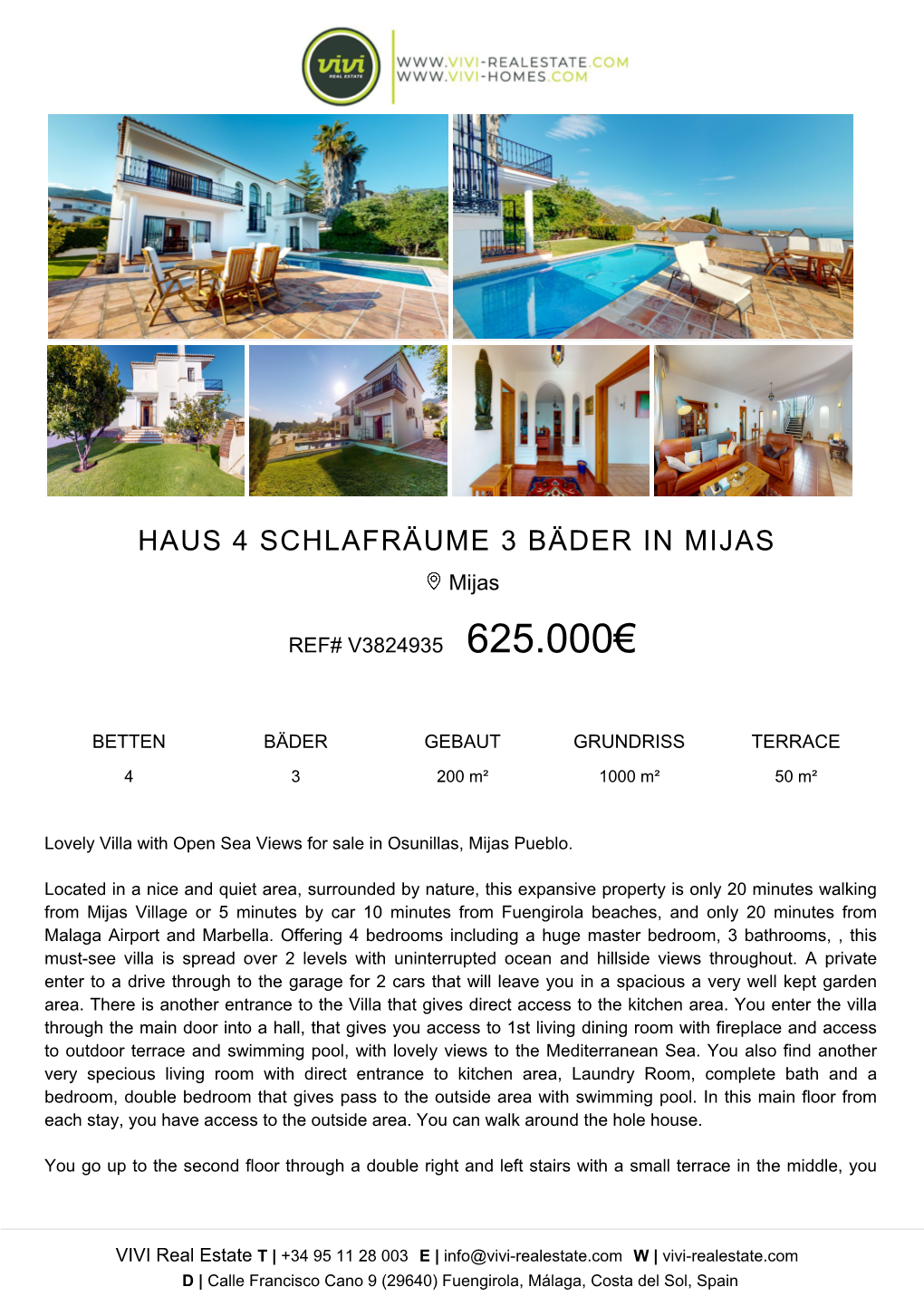 HAUS 4 SCHLAFRÄUME 3 BÄDER in MIJAS Mijas