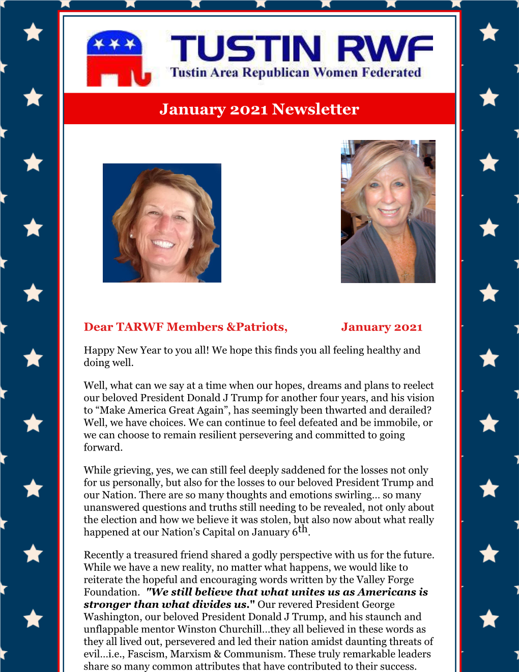 January 2021 Newsletter