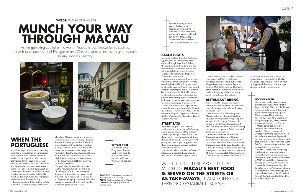 Munch Your Way Through Macau