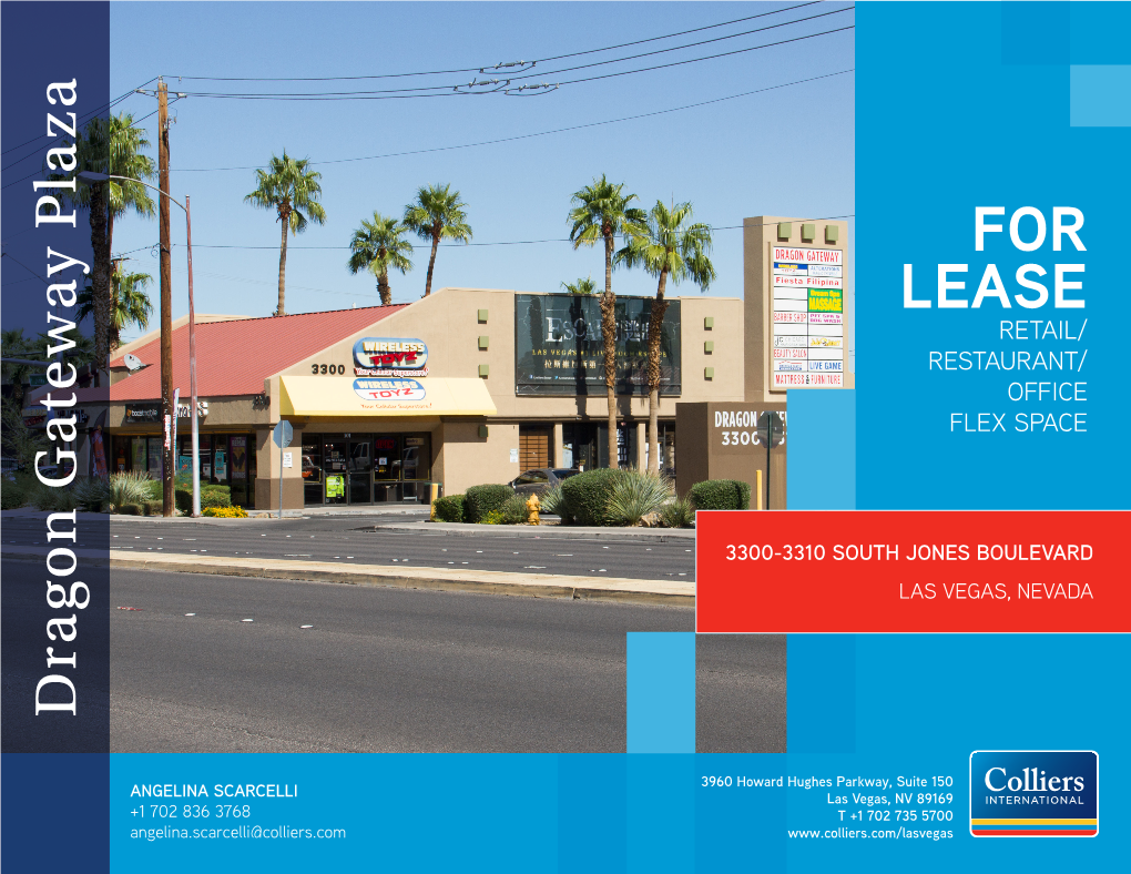For Lease Retail/ Restaurant/ Office Flex Space