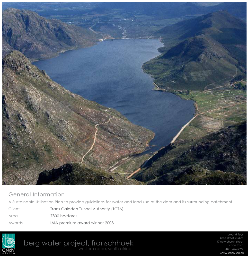 Berg Water Project, Franschhoek