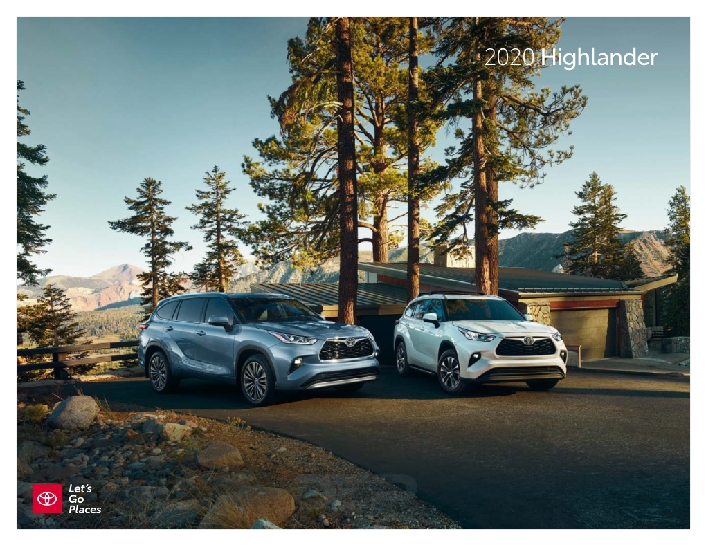 Toyota 2020 Highlander Brochure