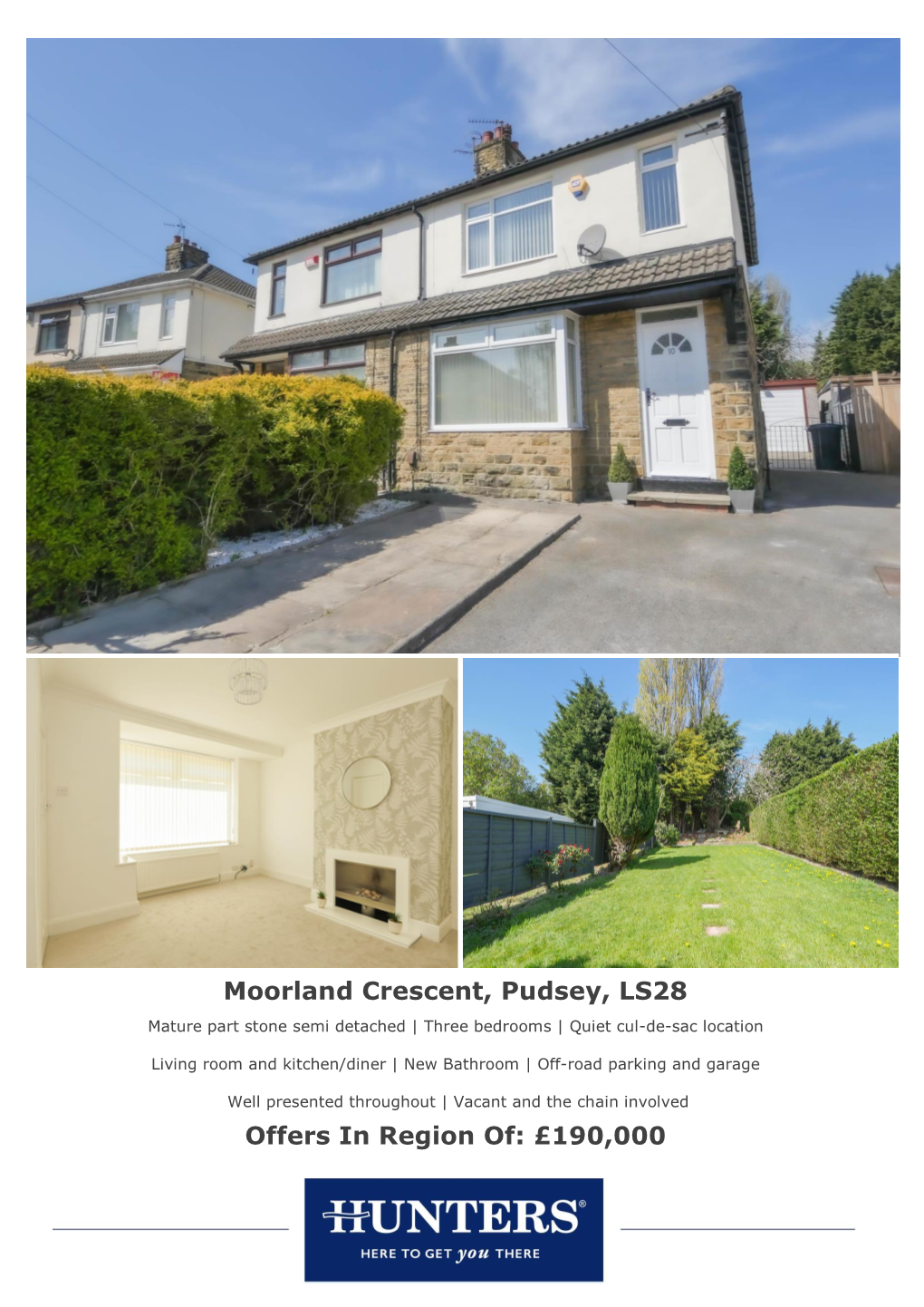 Moorland Crescent, Pudsey, LS28 Offers in Region Of