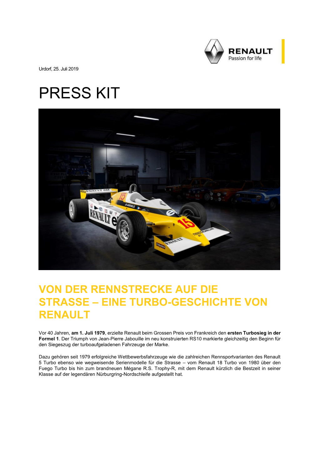 Document Type Dossier De Presse Renault