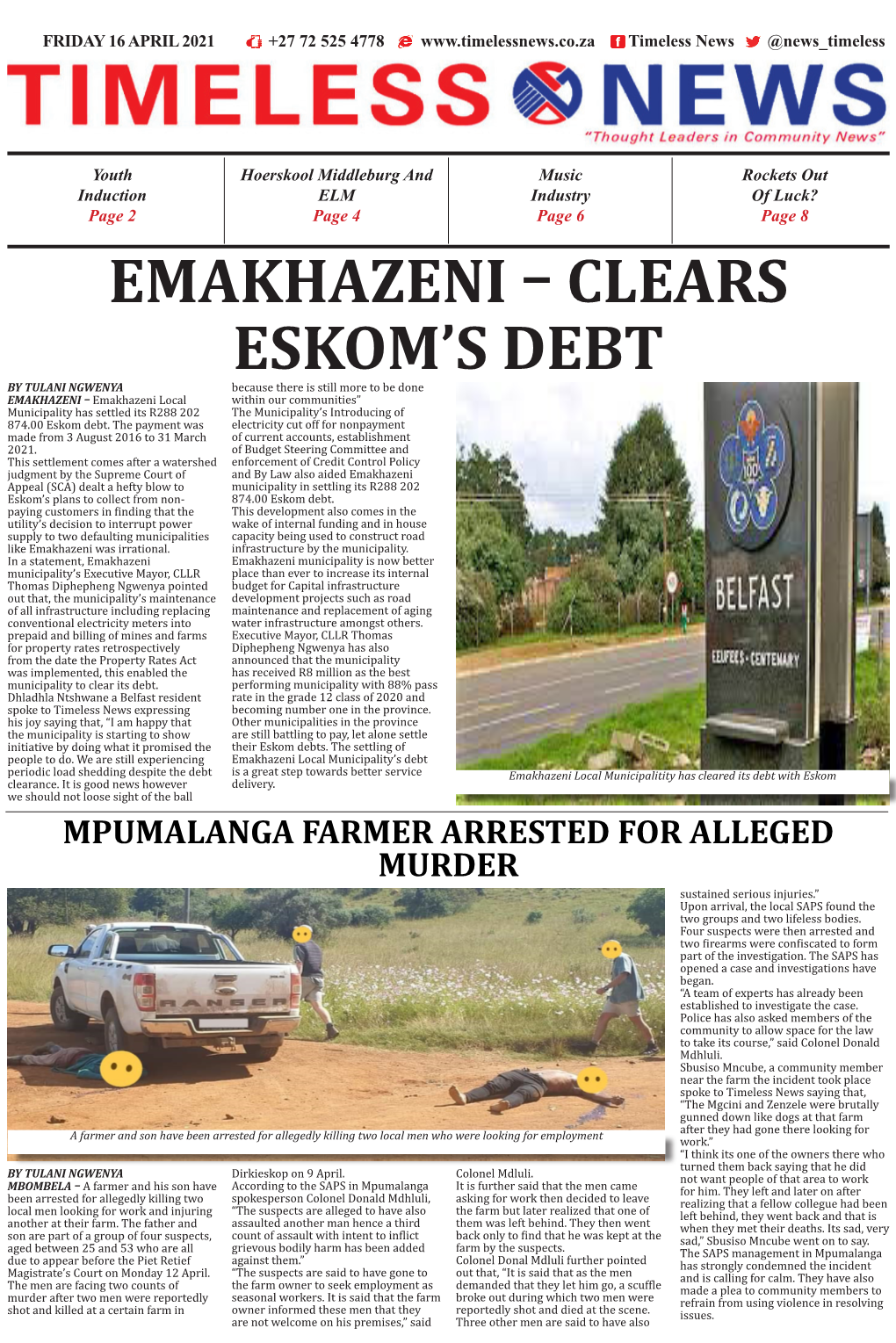 Emakhazeni – Clears Eskom's Debt