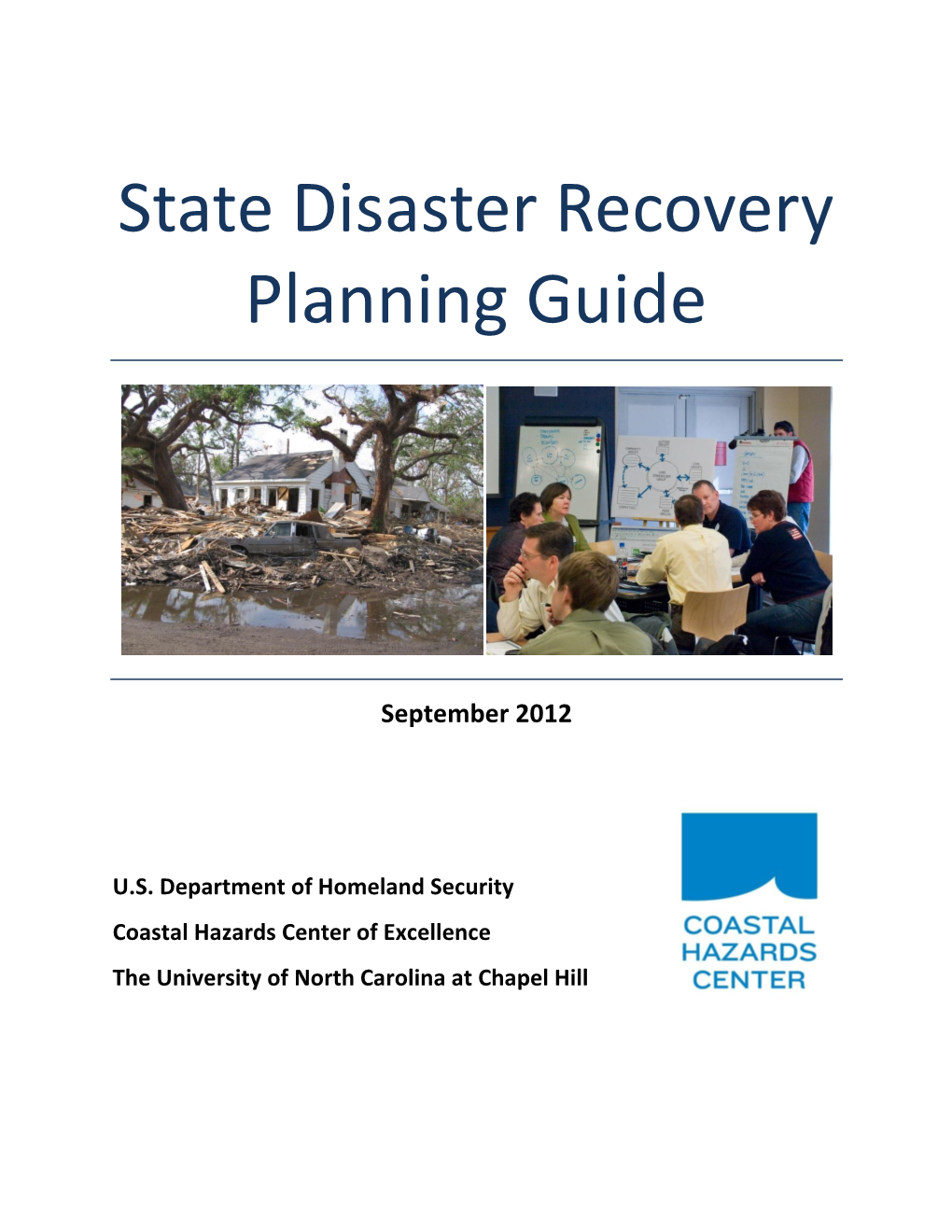 State Disaster Recovery Planning Guide
