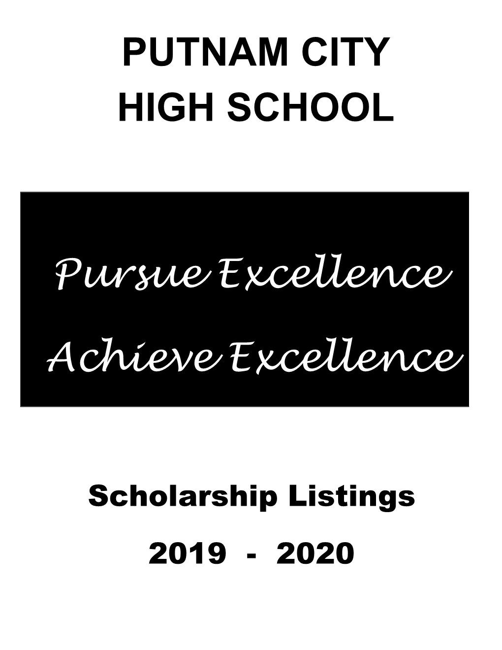 Scholarship Listings 2019