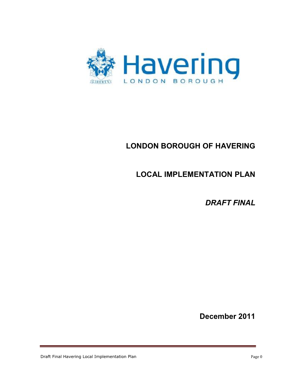 Local Implementation Plan