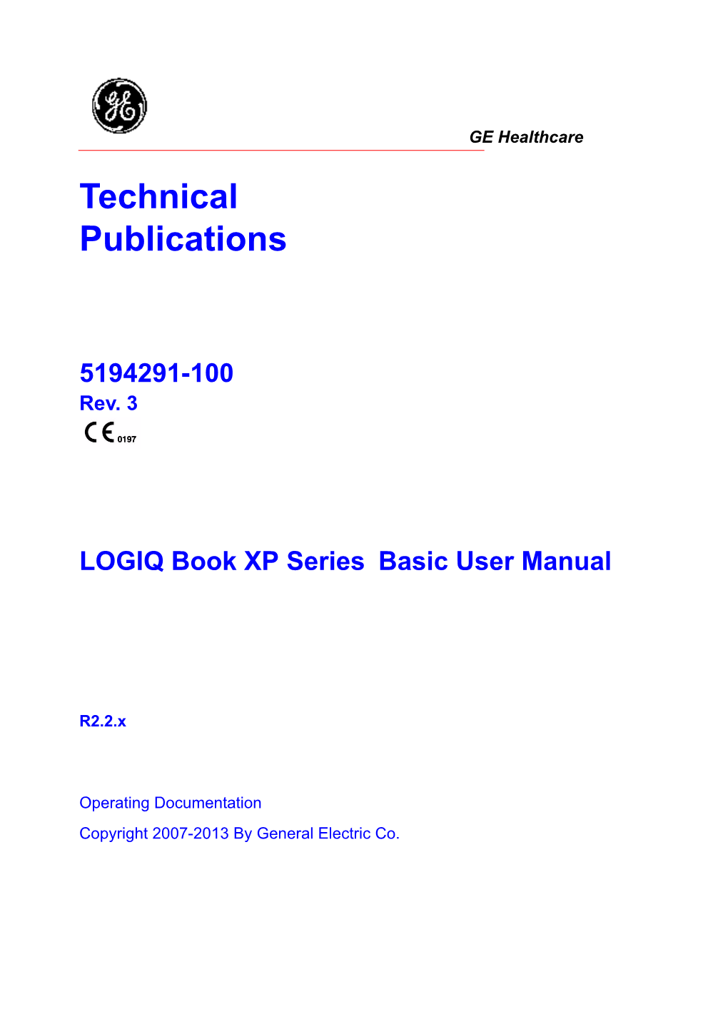 LOGIQ Book XP Series Basic User Manual