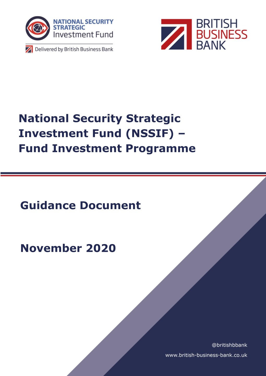 NSSIF Programme Document Final
