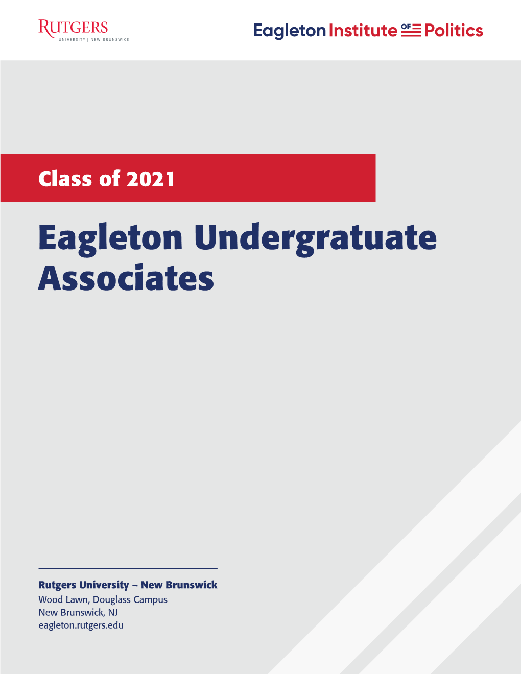 Eagleton Undergratuate Associates