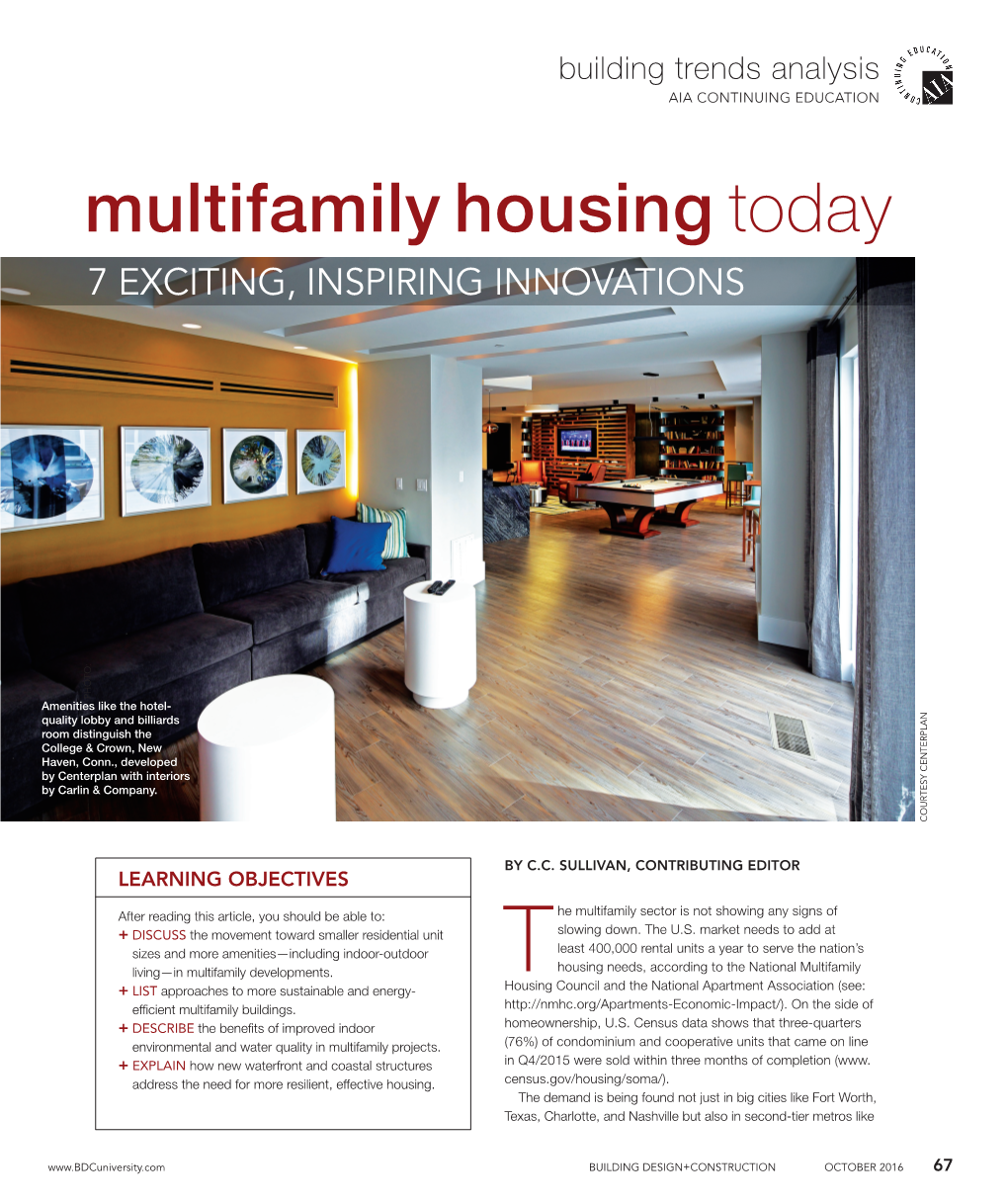 Multifamily Housing Today