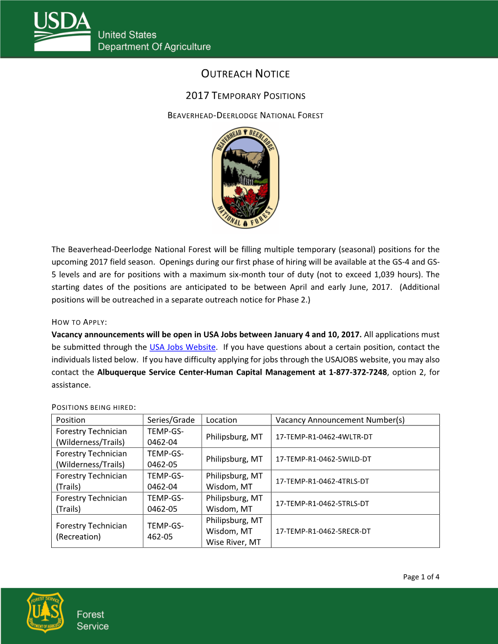 Outreach Notice