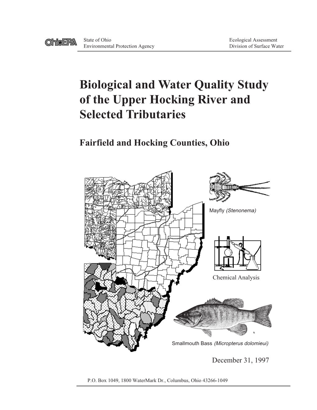 Biological and Water Quality Study of the Upper Hocking River and Selected Tributaries