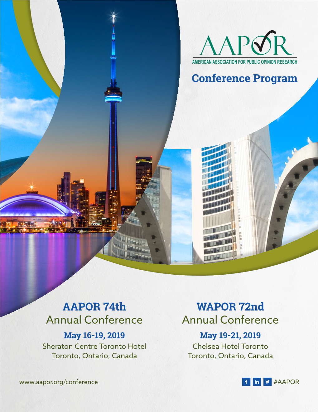 AAPOR 74Th Annual Conference WAPOR 72Nd Annual Conference Conference Program