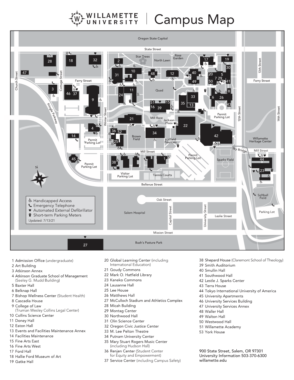 Campus Map Front 7-15-20