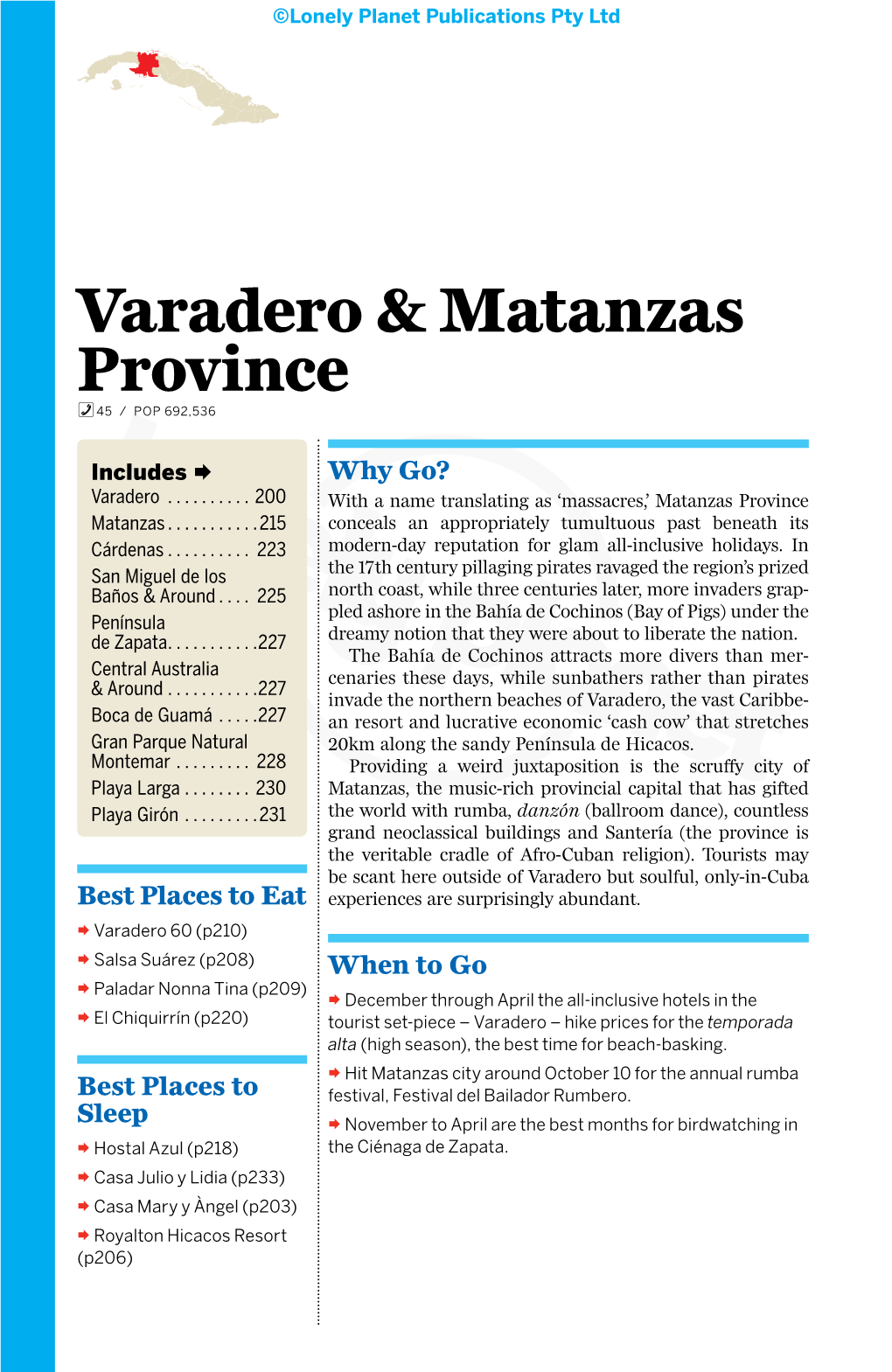 Varadero & Matanzas Province