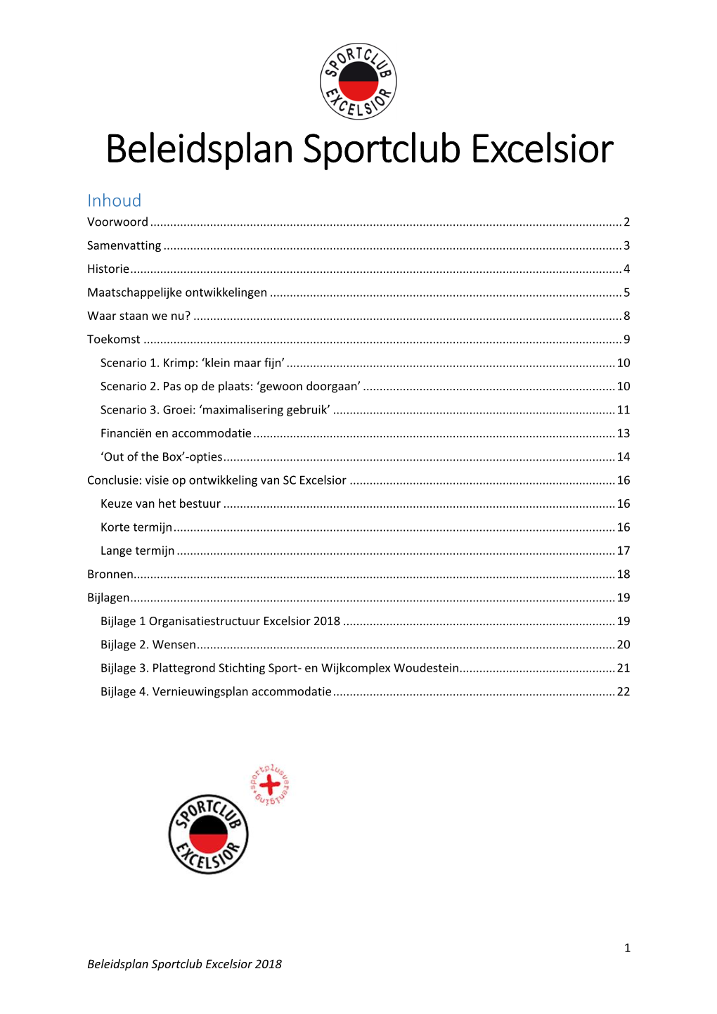 Beleidsplan Sportclub Excelsior