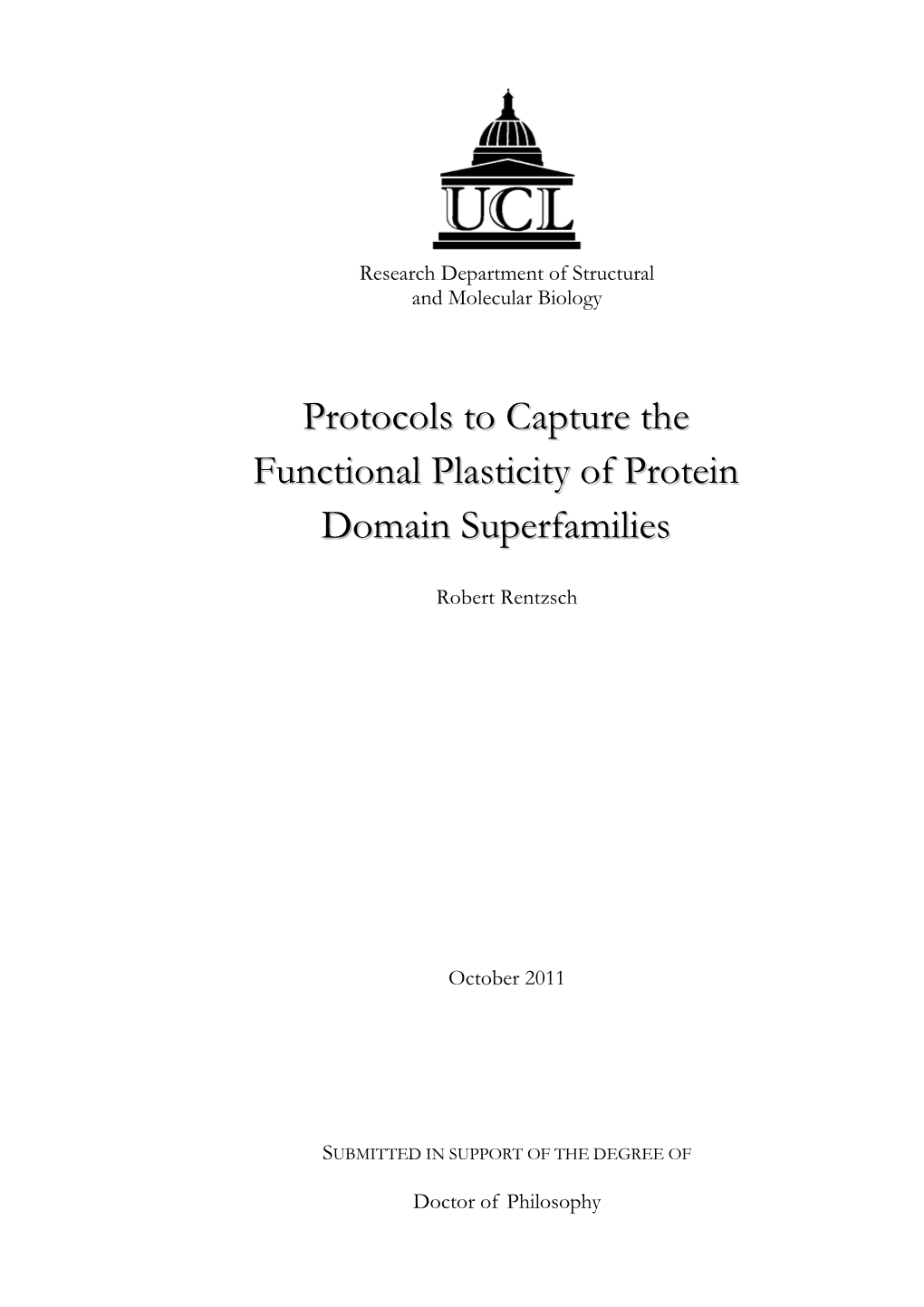 Protocols to Capture the Functional Plasticity of Protein Domain