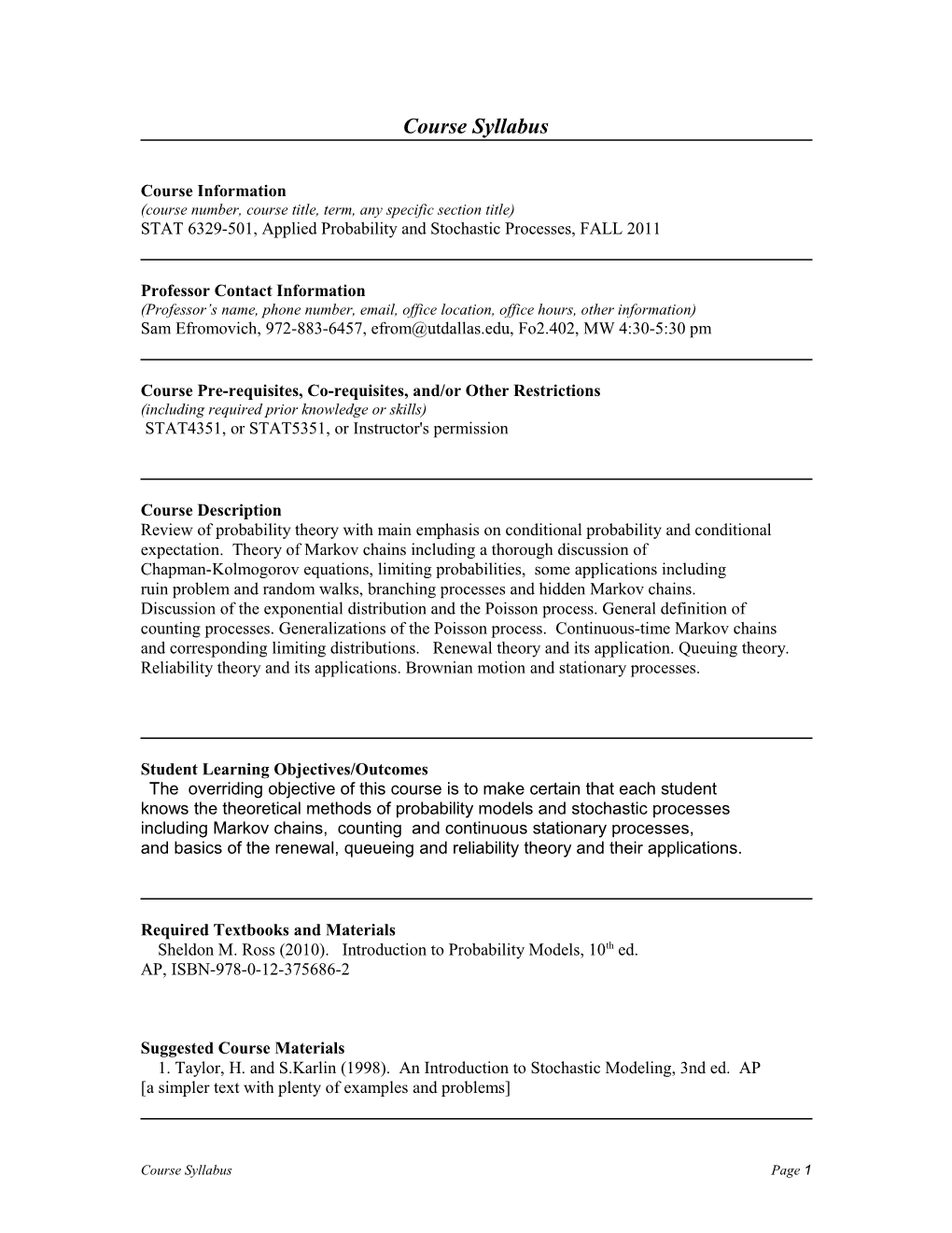 Course Information s14