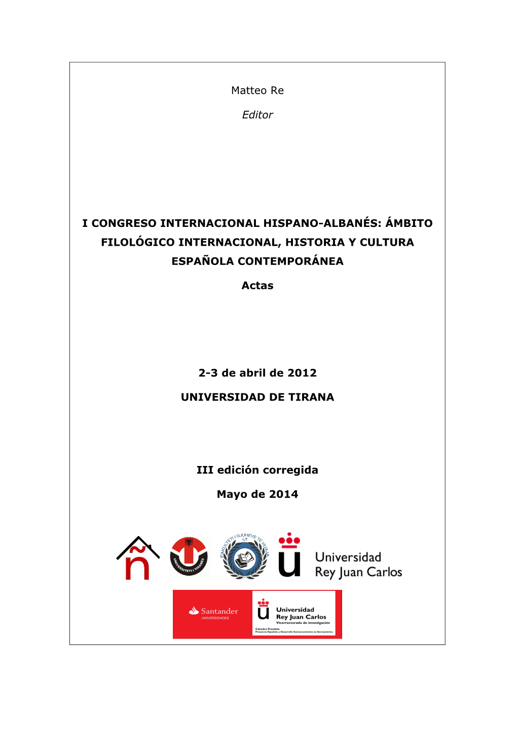 Libro Albania-3ª Edicion-Mayo 2014