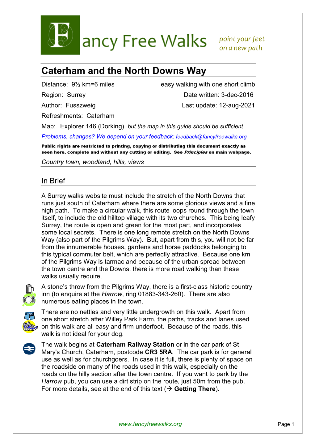 Caterham and the North Downs