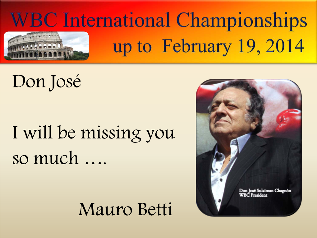 WBC International Championships
