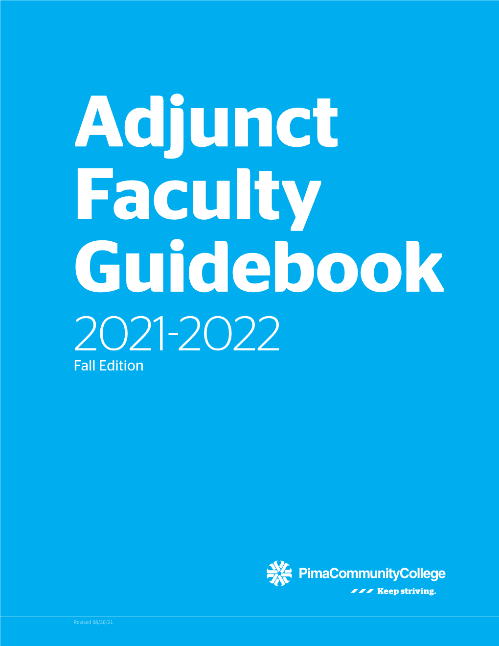 Adjunct Faculty Guidebook 2021-2022 Fall Edition