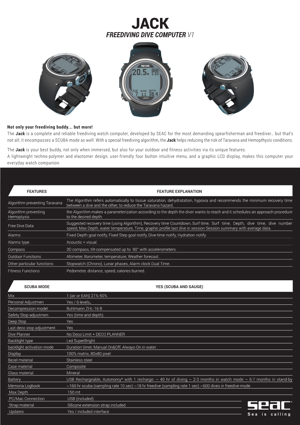 Freediving Dive Computer V1