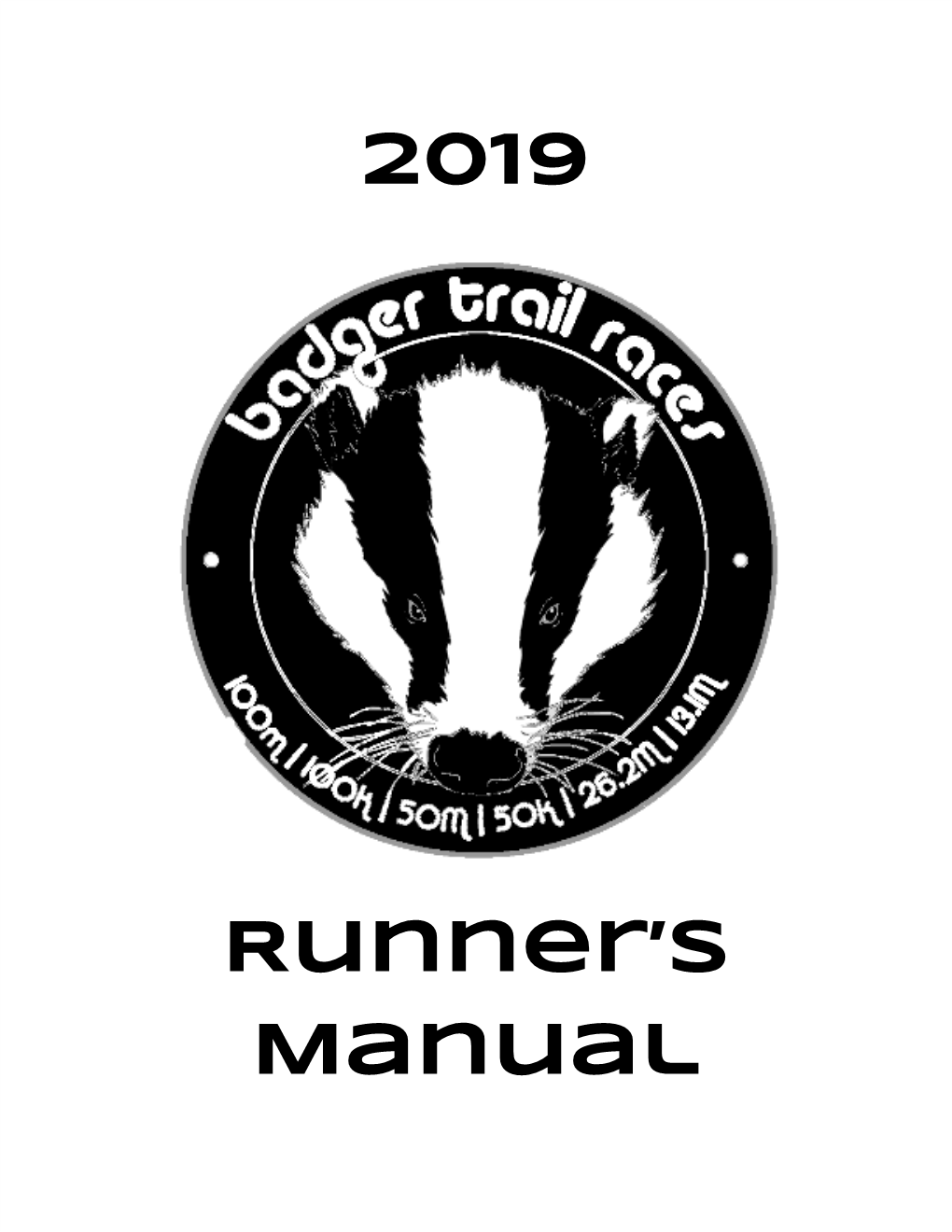 2019 Runner's Manual