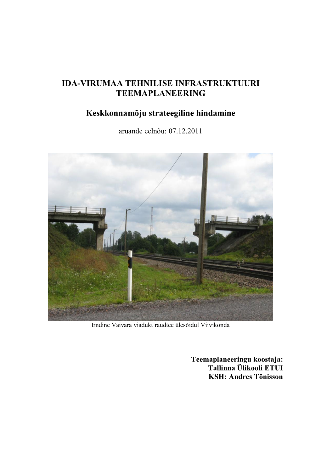 Ida-Virumaa Tehnilise Infrastruktuuri Teemaplaneering
