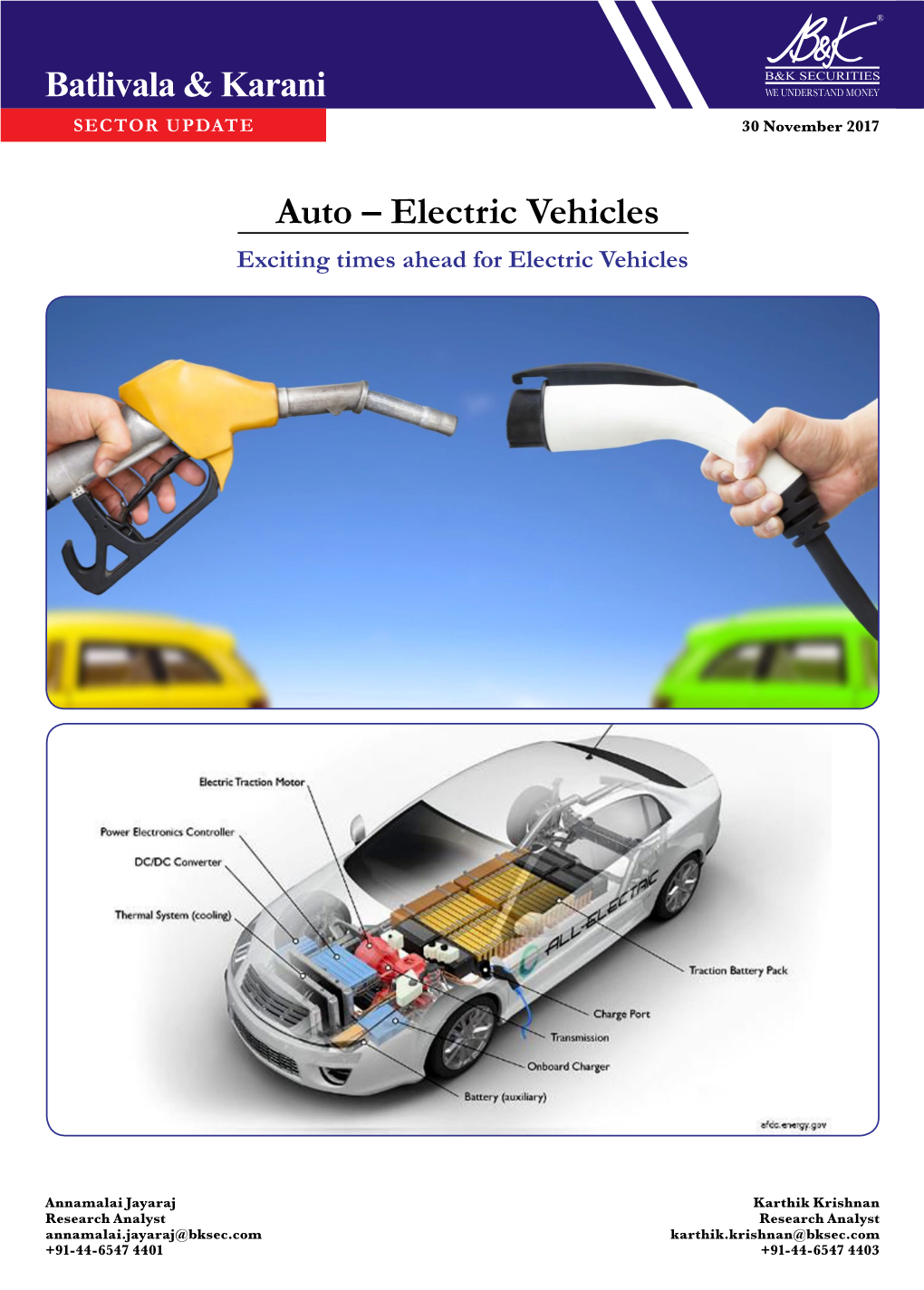 Auto – Electric Vehicles Exciting Times Ahead for Electric Vehicles