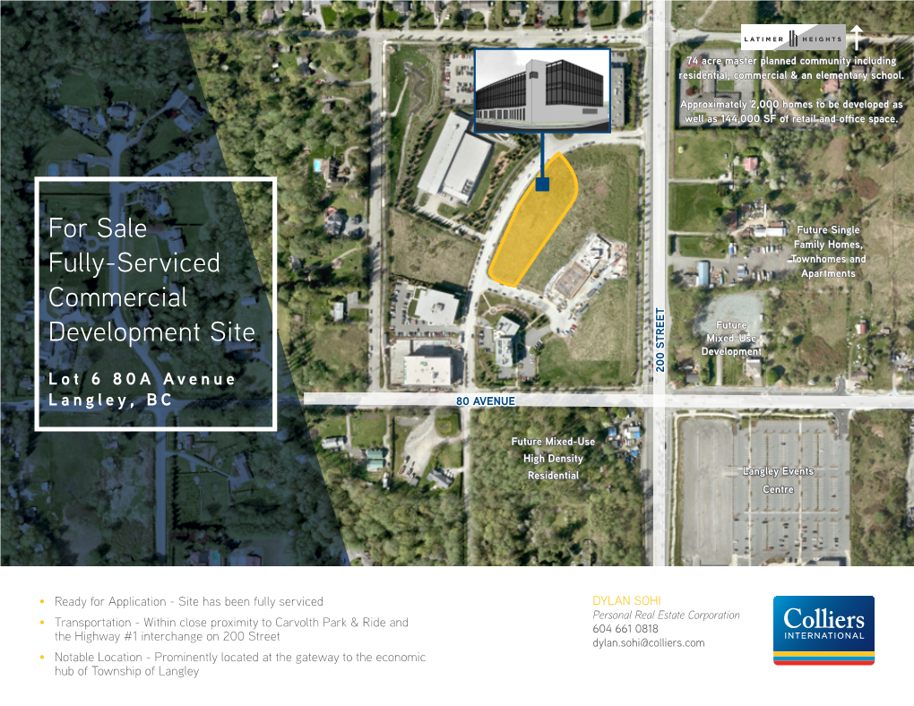 For Sale Fully-Serviced Commercial Development Site