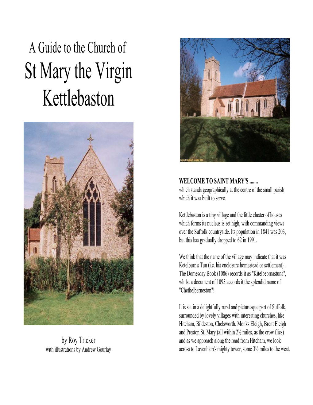 A Guide to the Church of St Mary the Virgin Kettlebaston