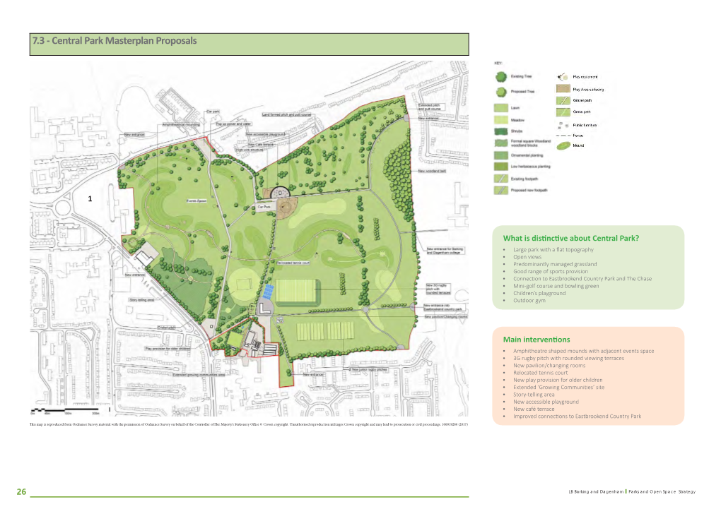 7.3 - Central Park Masterplan Proposals