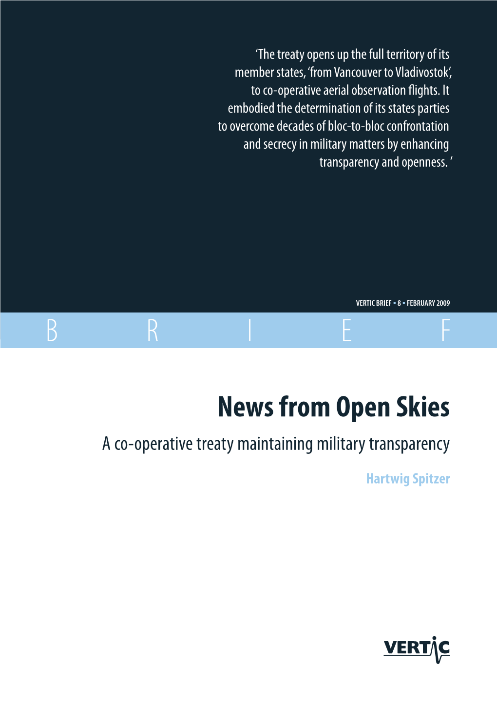 Open Skies Aircraft and Sensors