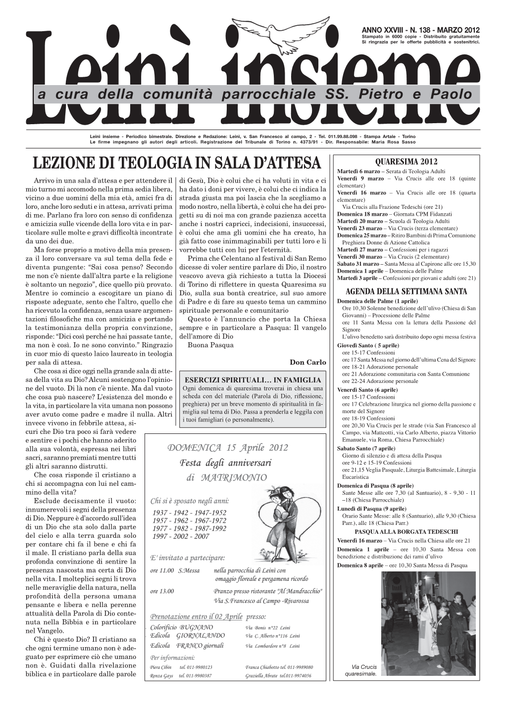 Lezione Di Teologia in Sala D'attesa