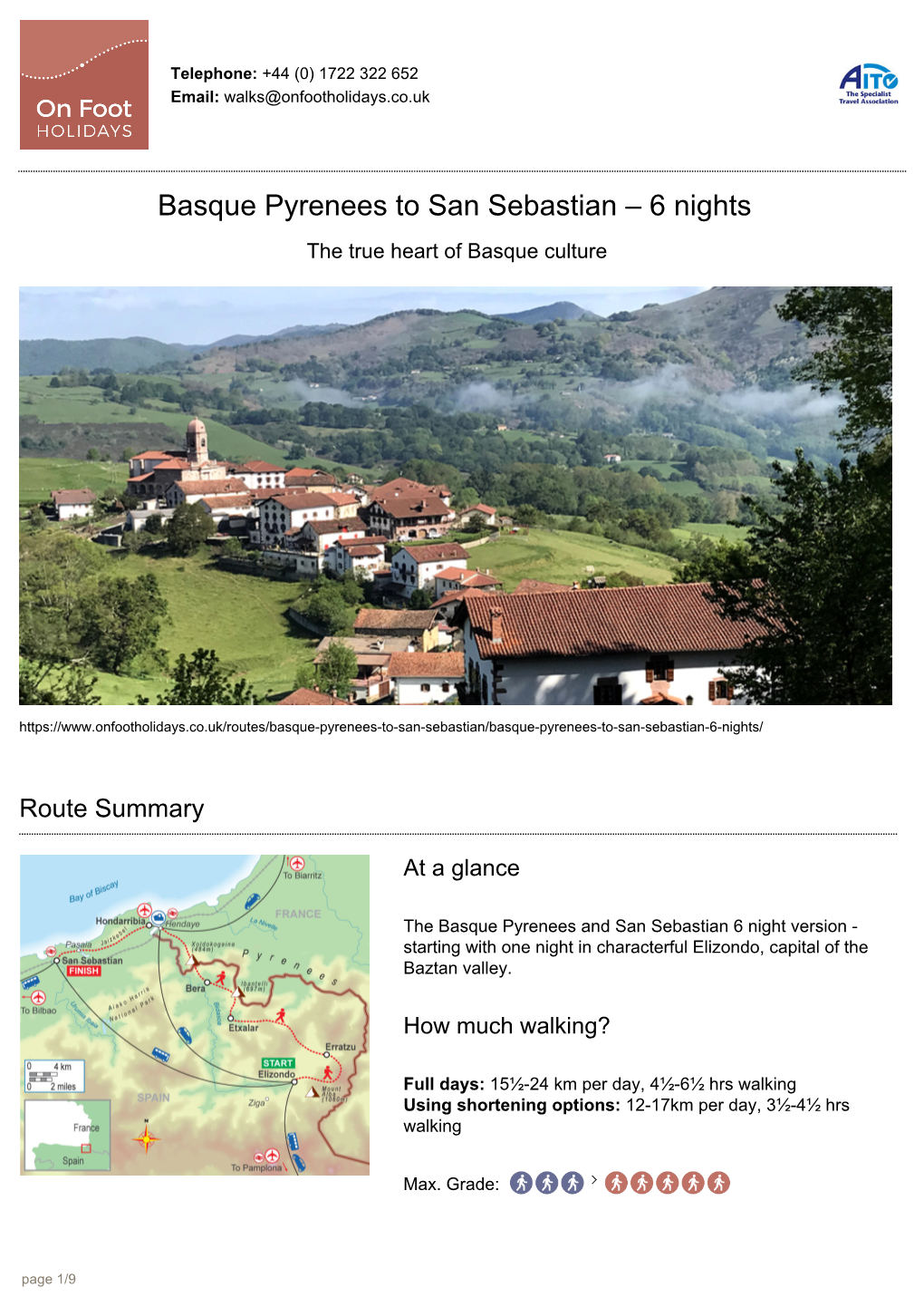 Basque Pyrenees to San Sebastian – 6 Nights the True Heart of Basque Culture