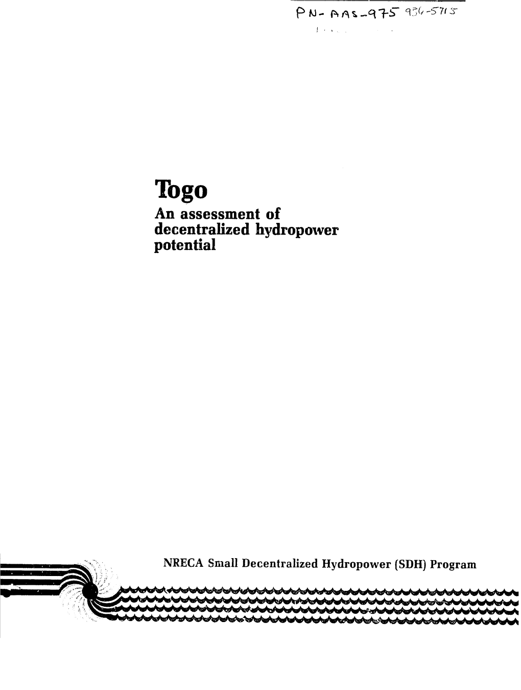 Togo an Assessment of Decentralized Hydropower Potential