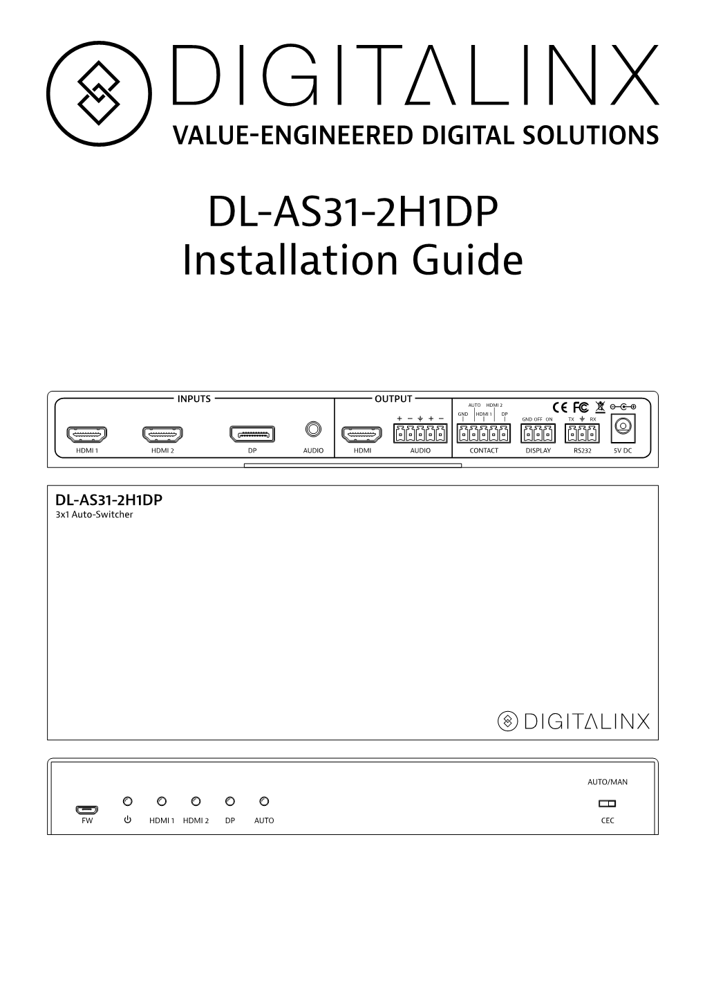 DL-AS31-2H1DP Installation Guide