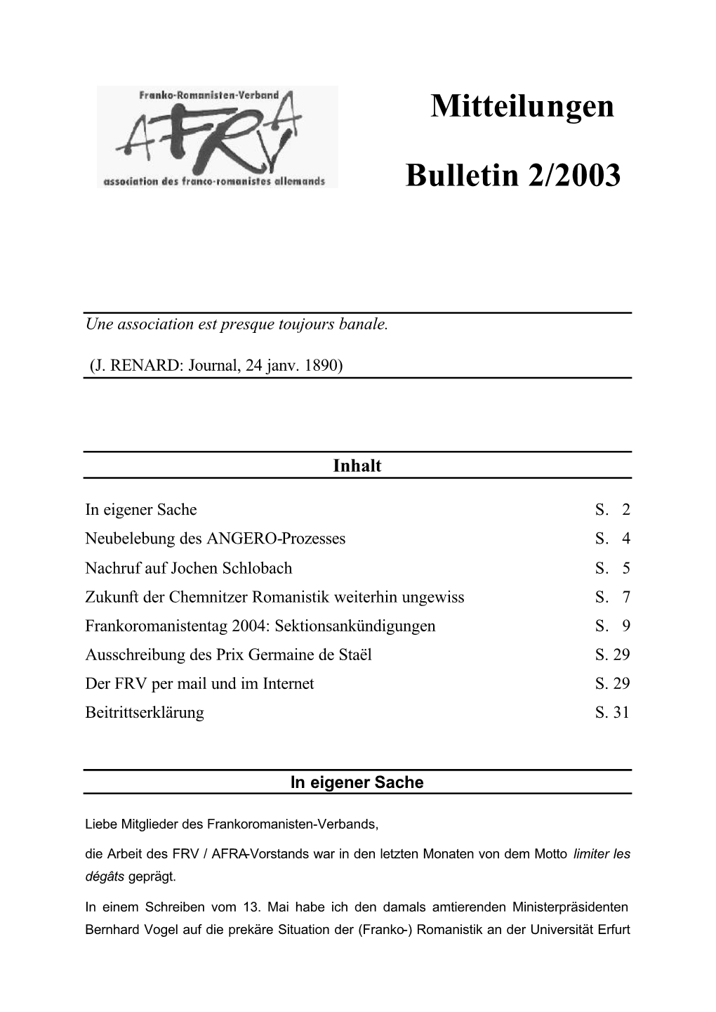Bulletin 2/2003