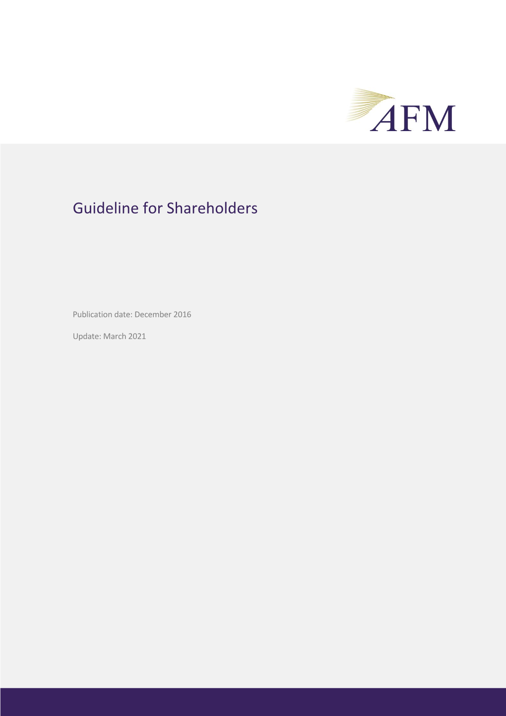 Guideline for Shareholders